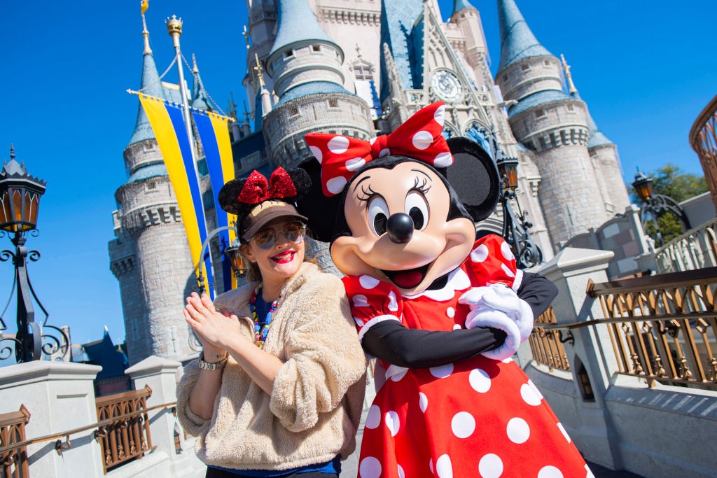 Drew Barrymore Visits Magic Kingdom At Walt Disney World