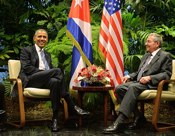 Obama reunido en la Habana con Raul Castro